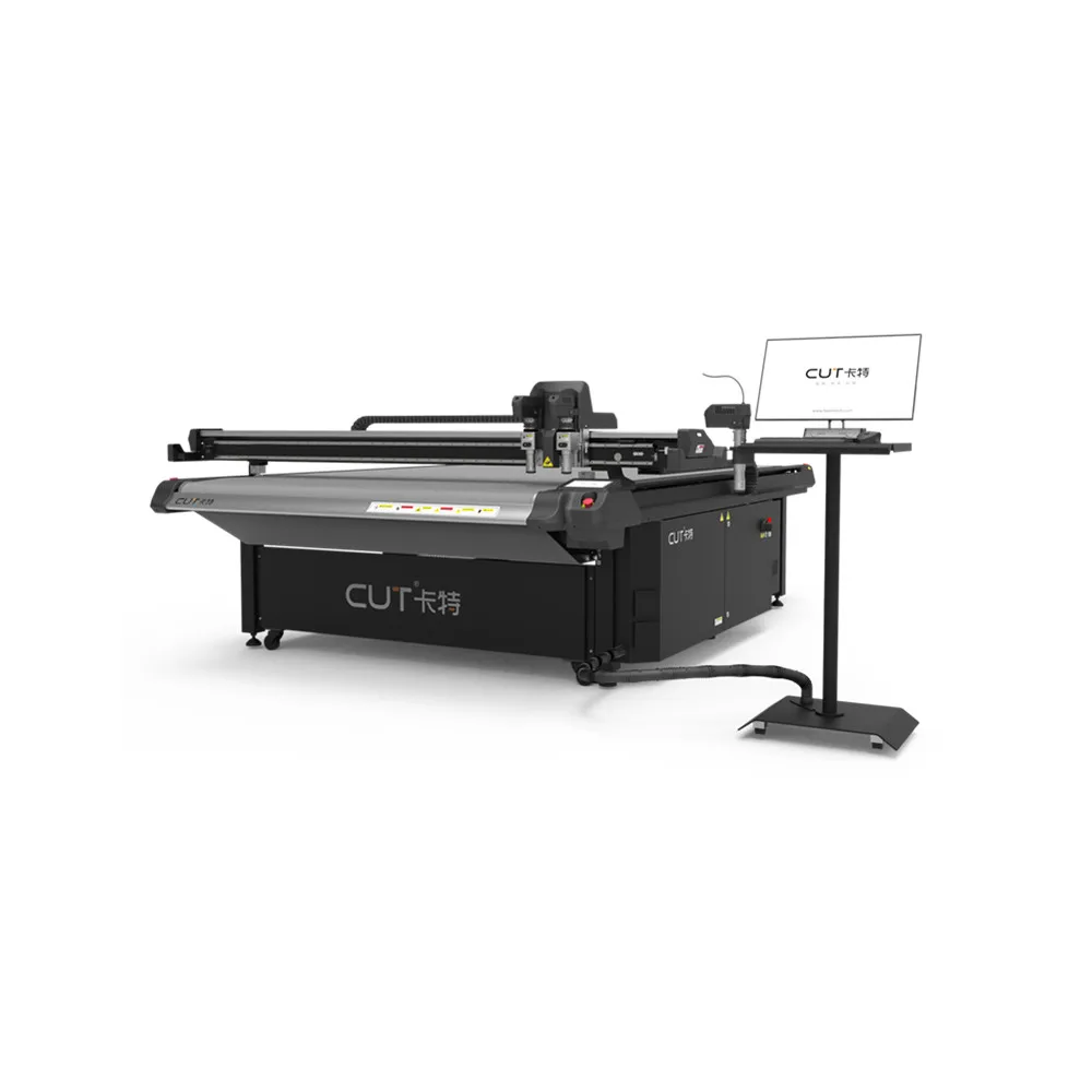 Corrugated cardboard/Yellow PVC foam board/Acrylic Multi Function Flatbed Digital Cutting Machine For Advertising  Making