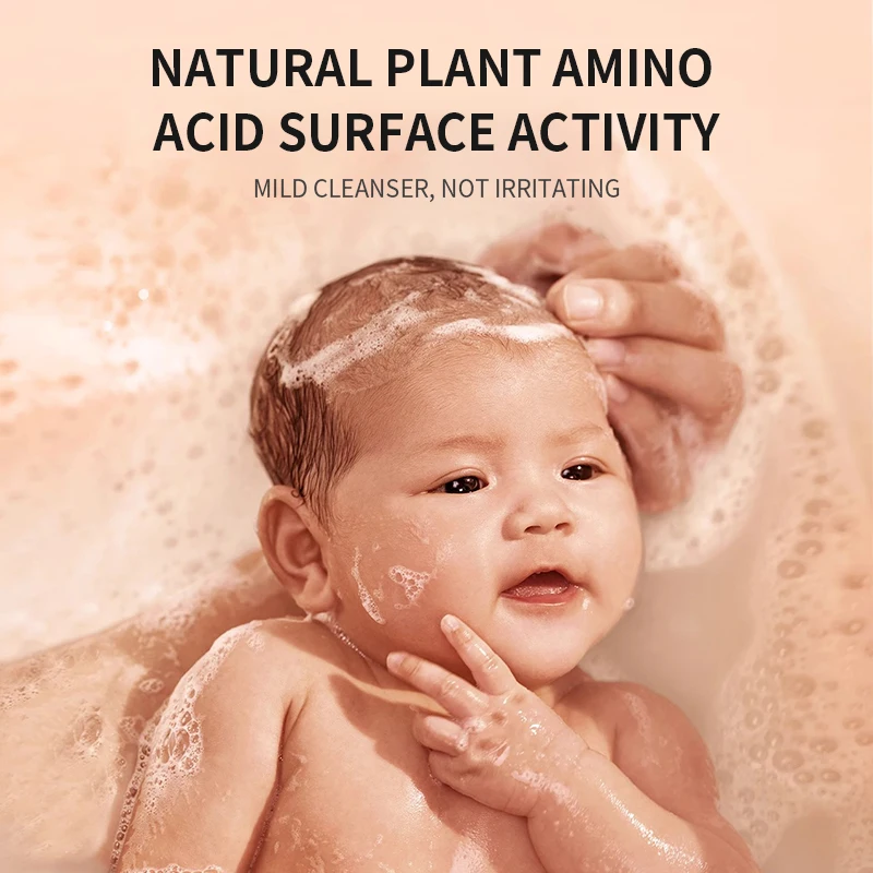 Baby bath supplies 50ml moisturizing body wash baby top to toe wash with OEM services