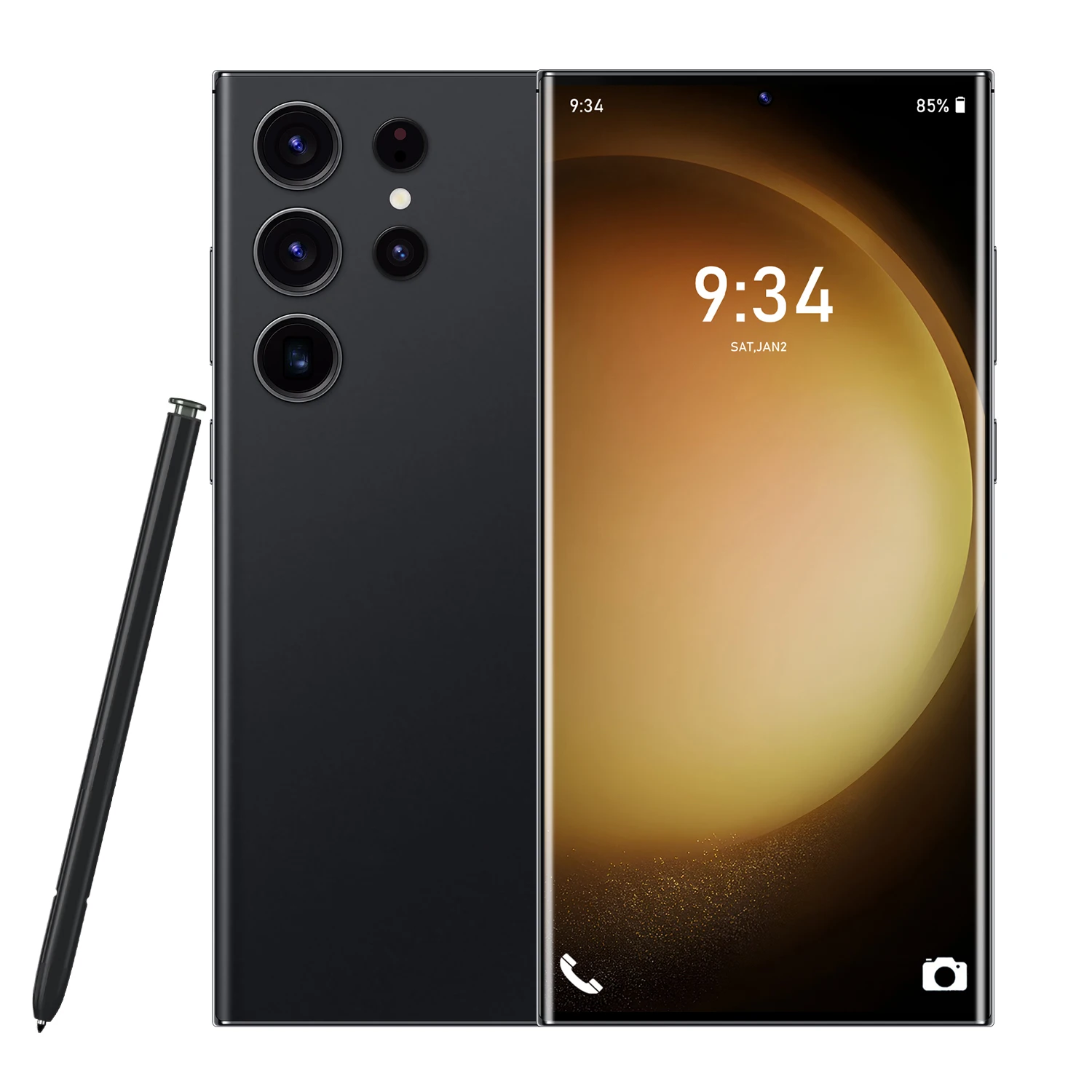 Горячий новый телефон S23 Ultra 16GB + 1TB 5G 7 2 дюймов MTK6889 48MP 108MP со встроенной ручкой Android 12 смартфон