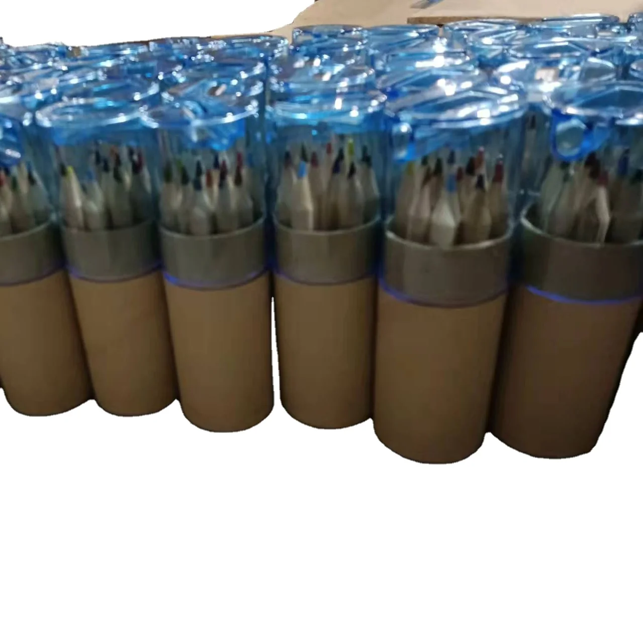 3.5 Mini natural colour pencil set with sharpener and paper tube case