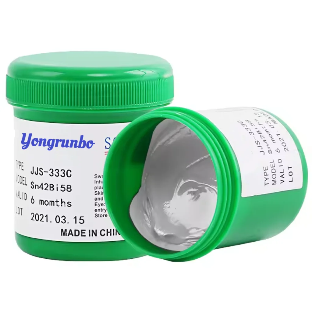 SMT solder paste tin bismuth solder Sn42Bi58 tin solder paste 500g bottle solder paste