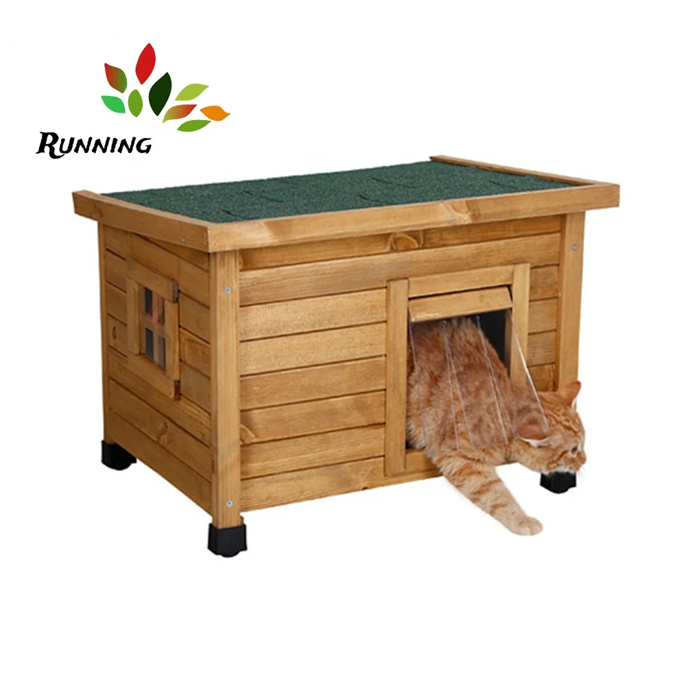 Wooden Dog House Bed for Small Medium Large Dogs Kennel Outdoor Cat House Puppy Tents