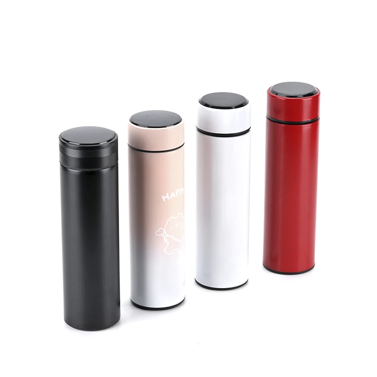 Temperature Display Thermos Stainless Steel Intelligent Water Bottle 500ml Smart Digital Thermos