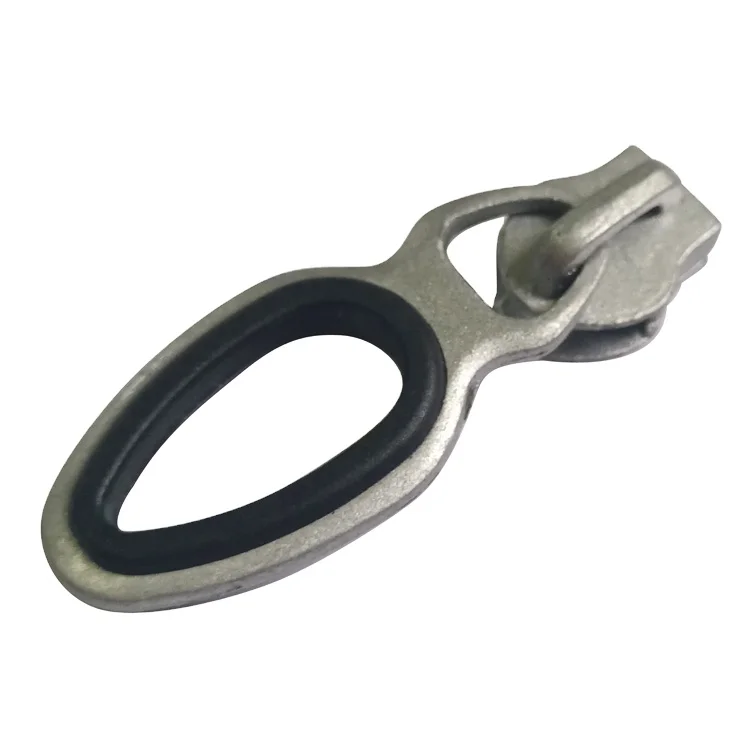 Custom NO.5  Metal Zip Pull Zinc alloy  Plating Puller Zipper Slider