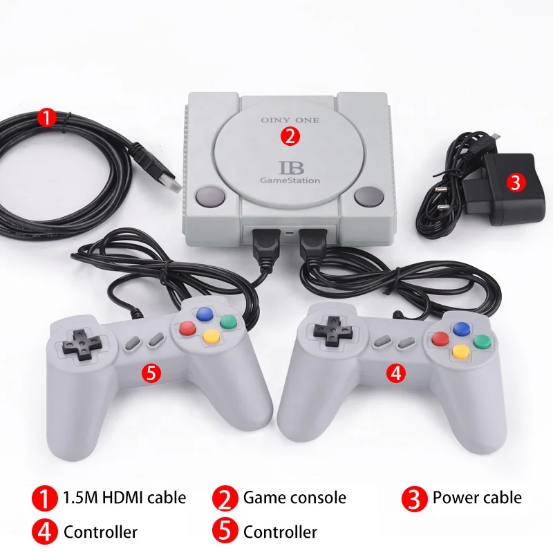 Home 648 in 1 Retro Video Game Console AV Output Arcade Game with 2 Wireless Controllers Video Gaming Players