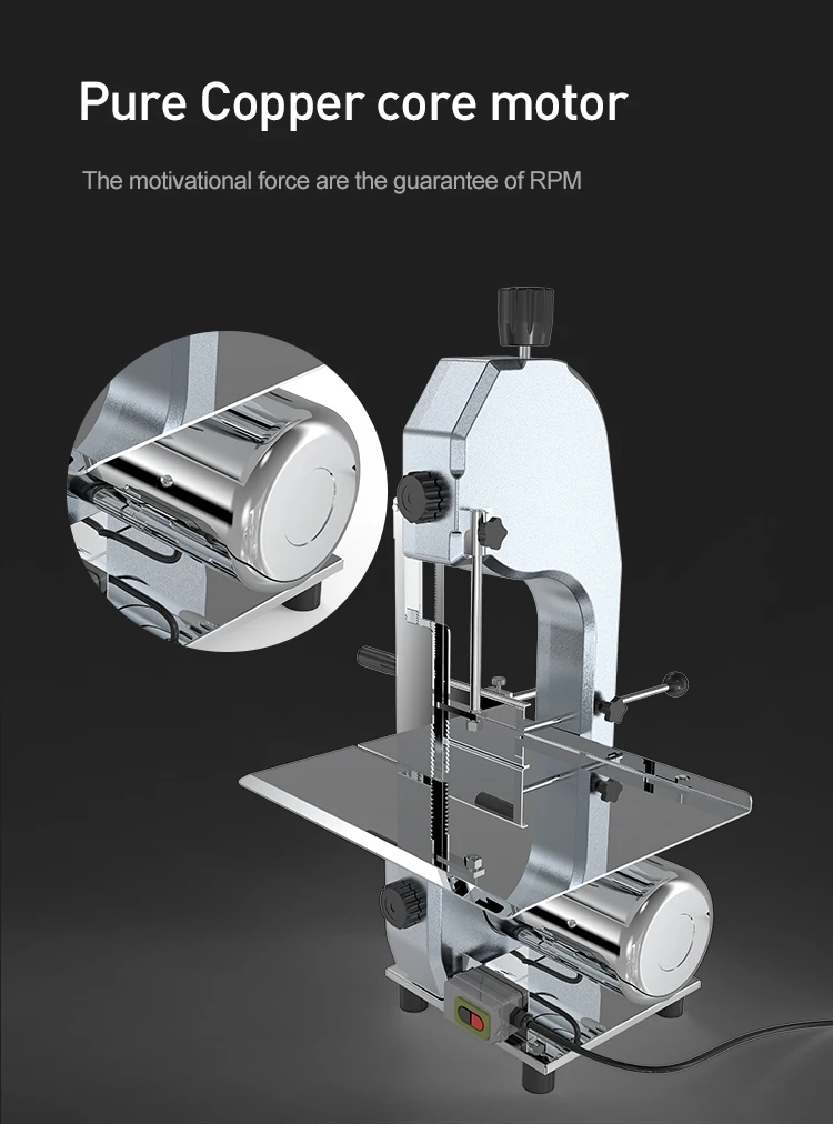 Машина для резки костей пилы для мяса с колесиком 210 мм