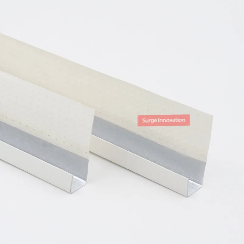 J metal corner bead adhesive