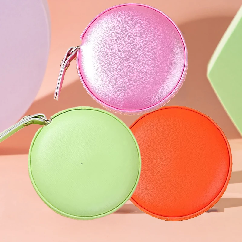 OEM creative 3D soft ruler fitness ruler measuring leather soft ruler automatic tape measure