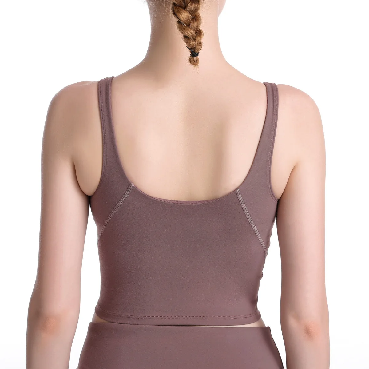 
lulu new double shoulder strap sexy sports underwear women gather breathable widened hem yoga sports bra vest 