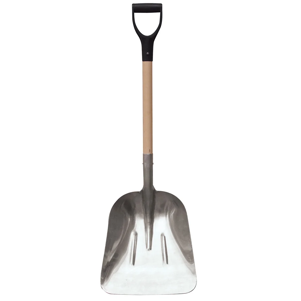 71306/71307 Korea type aluminium snow shovels full Y wooden handle