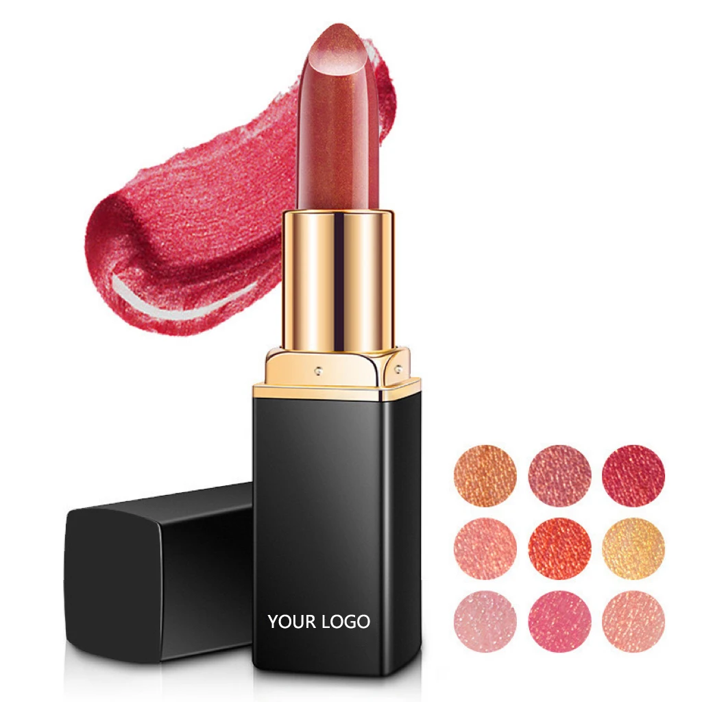 Color Shift Lip Sticks Diamond Mermaid Holographic Glitter Pink Color Changing Lipstick Sparkle Lips Viral Makeup Products