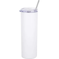 Skinny Stainless Steel flat bottom Double Insulated glass with lid Outdoor durable travel thin bottle Keep hot and cold