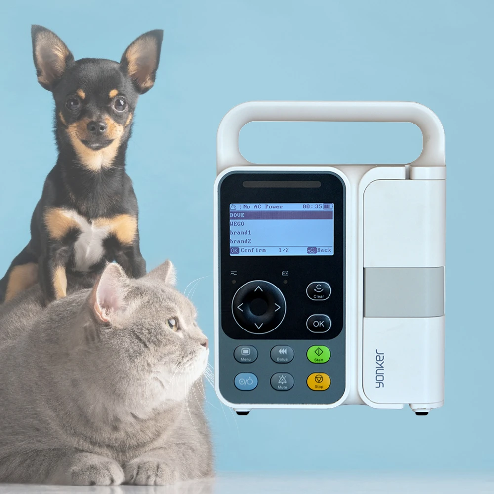 Yonker YK-IP3 medical auto infusion veterinary injector machine pressure monitoring data storage potable pet Infusion pump