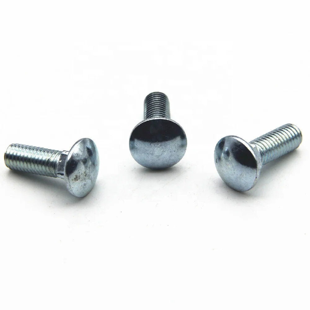 Steel zinc plated DIN603, grade 4.8, 8.8 GR.5 mushroom head square neck carriage bolt