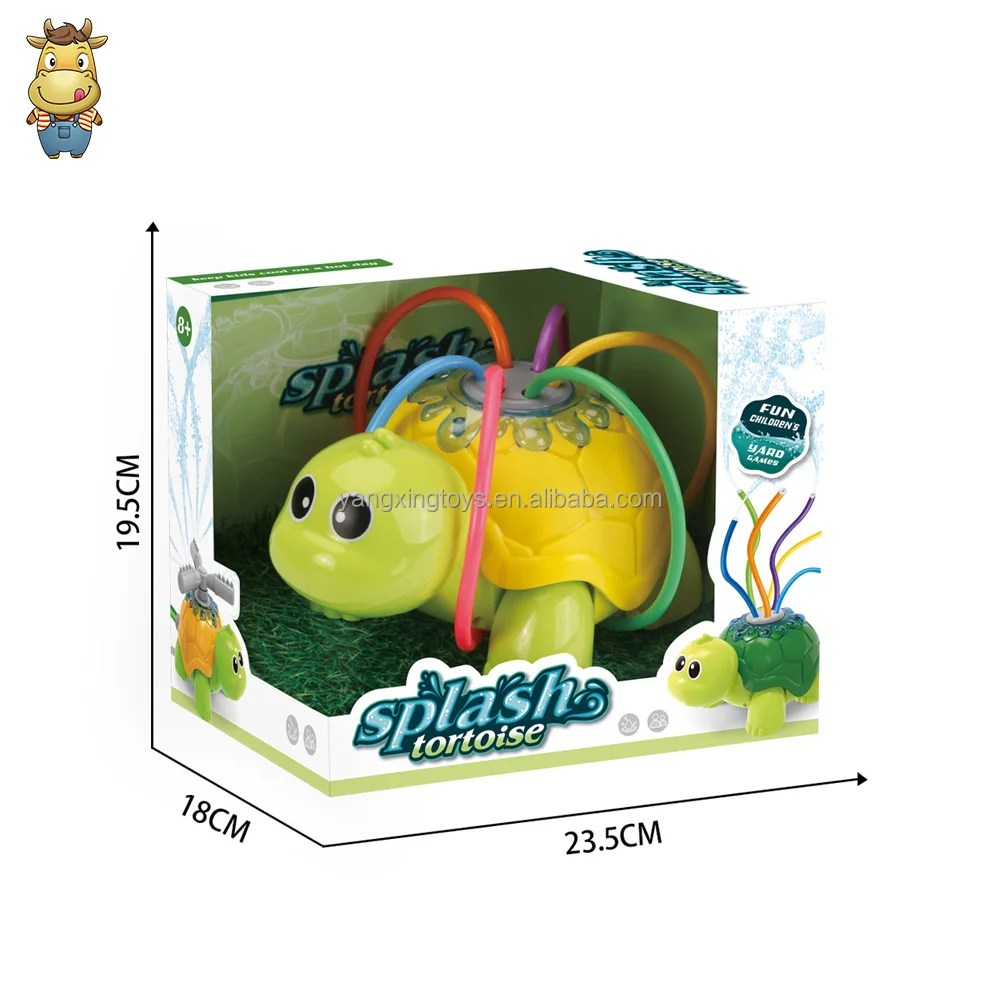 Amazon Hot Sale Backyard Spinning Turtle Sprinkler Toy w/ Wiggle Tubes Outdoor Garden Water Spray Sprinkler for Kids