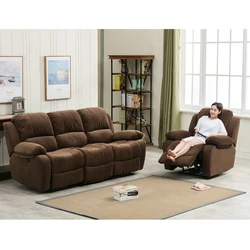 Wholesale 3 Seater Fabric Furniture Sectional Living Room Recliner Sofa set,Fabric Recliner Sofa Sets
