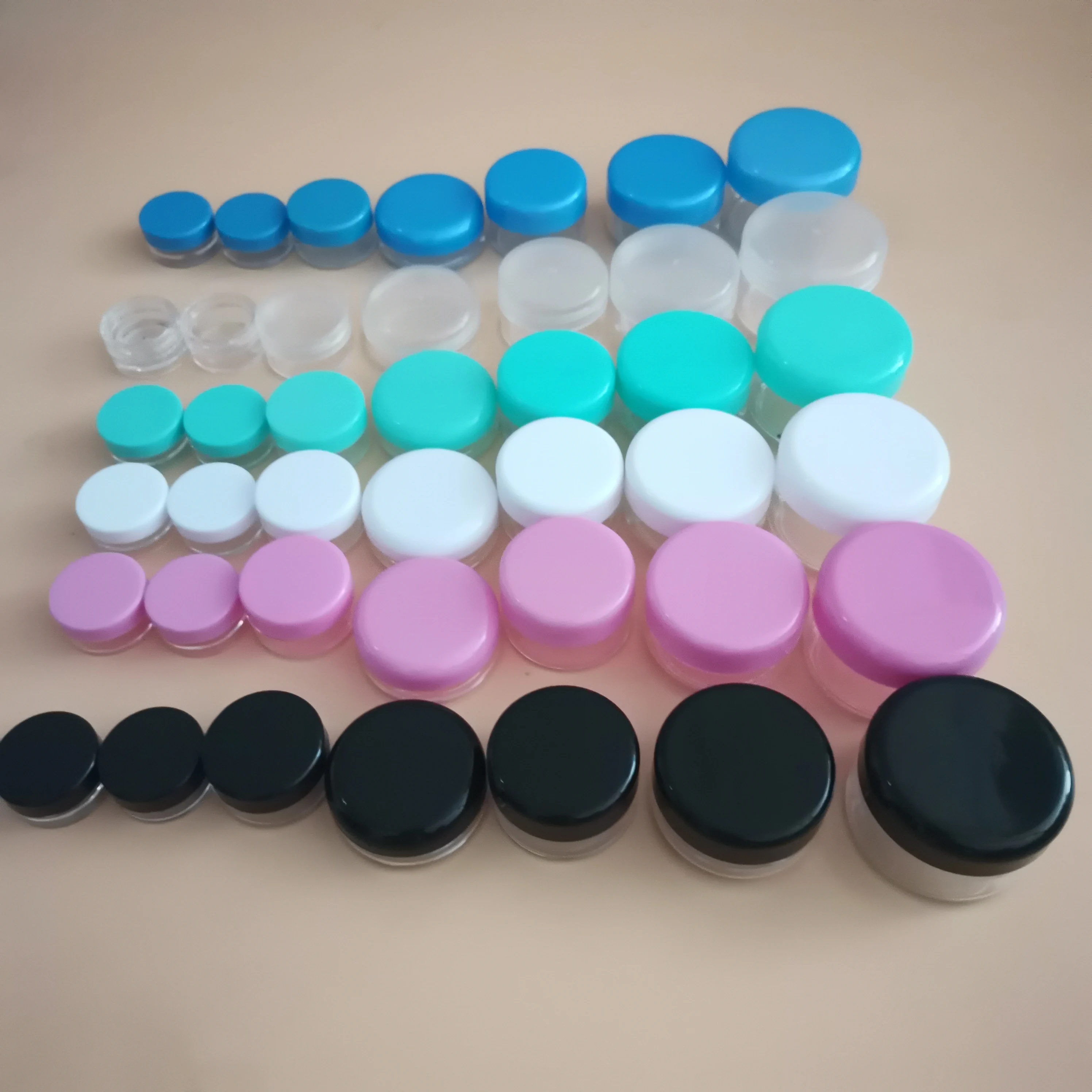 3g 5g 10g 15g 20g 30g 50g  Cosmetic Jar Travel Sub-box Bottle Face Cream Jars Sub-bottle Cosmetic Jar Direct Sales