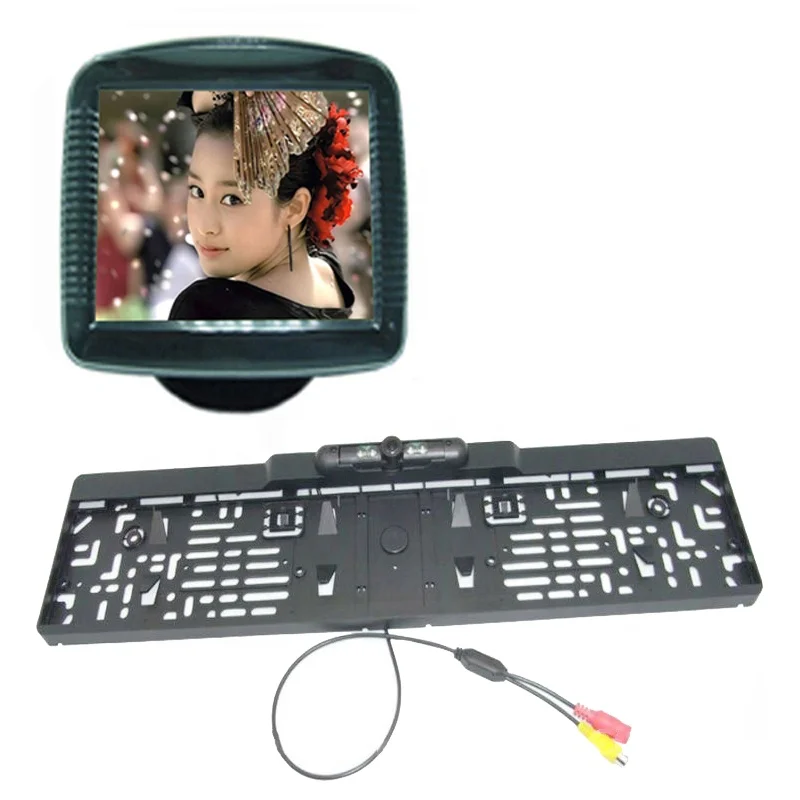 Car Reverse Sensor With Camera Parking System 3.5 inch Monitor