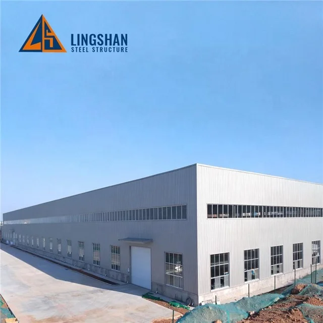 Galvanized Wind Resisting Prefab Steel Structure Metal Warehouse for Sale