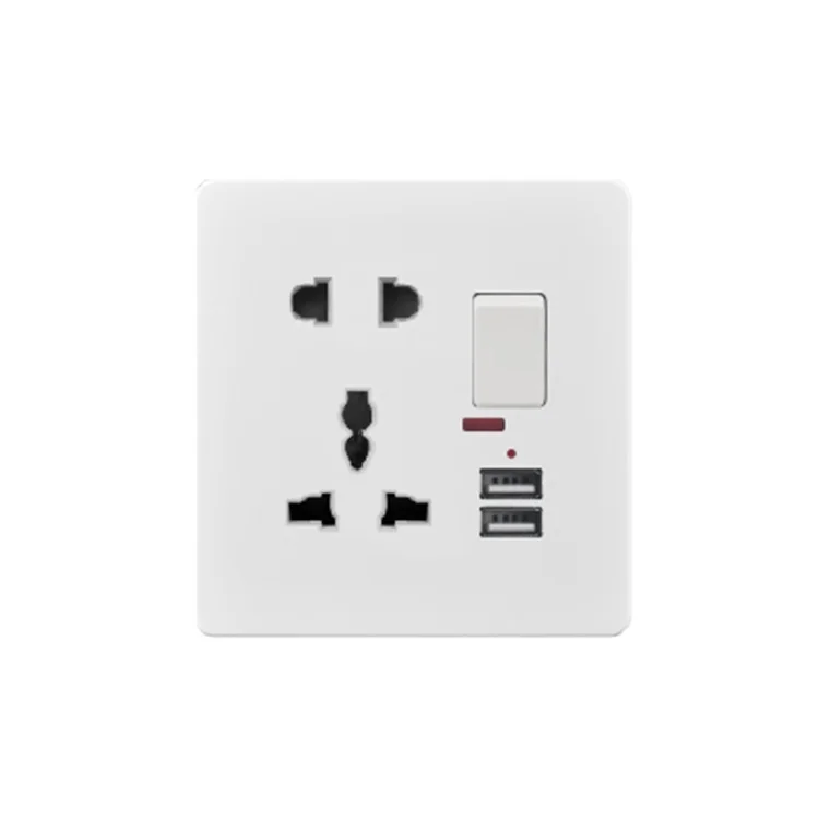 Универсальная 5-контактная настенная розетка usb 240 В для отеля Зарядка 5 в