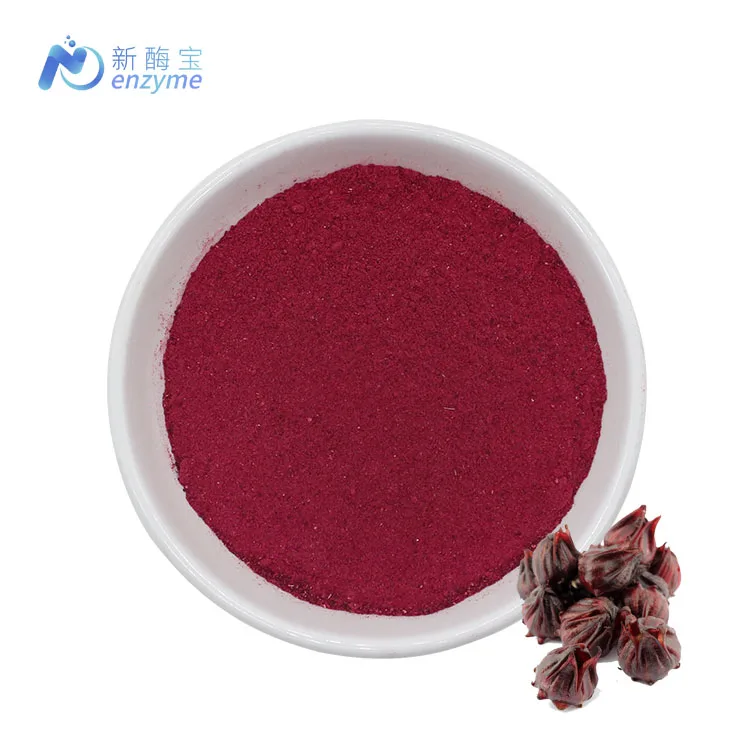 100% Natural Organic Pure Dried Hibiscus Flower Extract Miniature Hibiscus Sabdariffa Roselle Powder