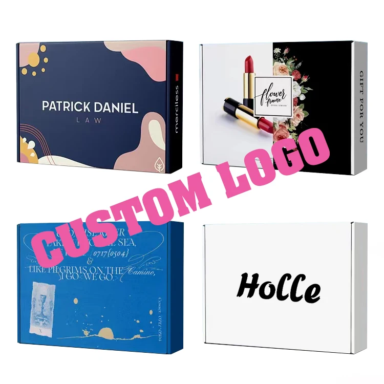 Wholesale Eco Friendly Cardboard Clothing Shipping Mailer Box Skincare Cosmetic Beauty Gift Color Corrugated Packaging Box