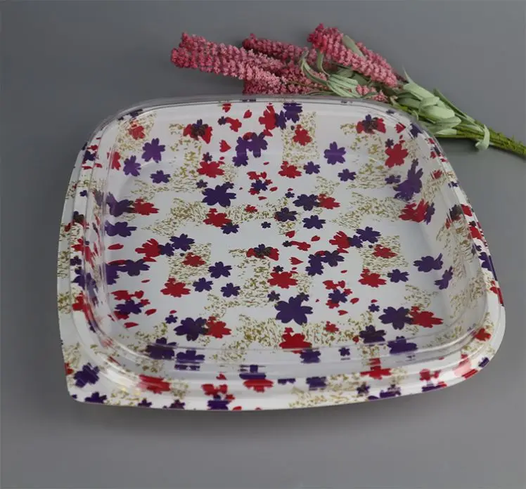 Hot Sale Plastic Disposable Food Trays With Lid