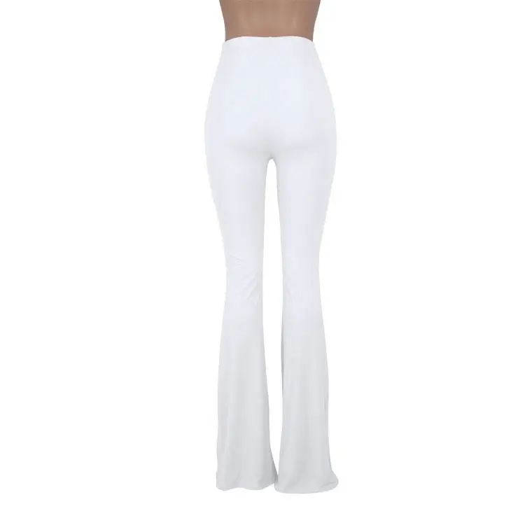 Solid color female street wear ruffle sleeve V-neck top and skinny pant matching womens clothing 2 piece jogger set women