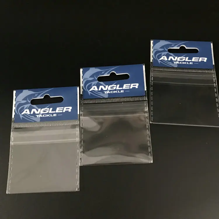 
Small Size Mini Opp Plastic Printed On Header Fishing Bag 