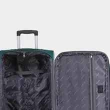Polyester Softsided Cabin Stylish Luggage Speed_Wheel Trolley with 4 Wheels|Blue travel Trolley luggage Bag