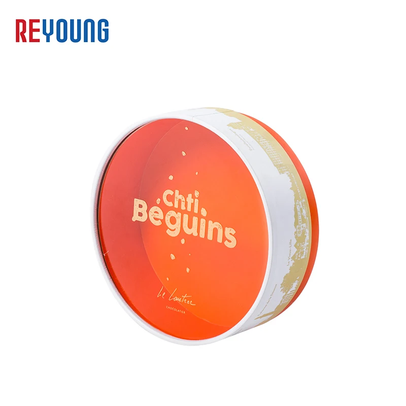 Decorative Round Flower Boxes Custom Shape logo Graduation Anniversary Cardboard Dessert Chocolate Gift Boxes With Clear Lid