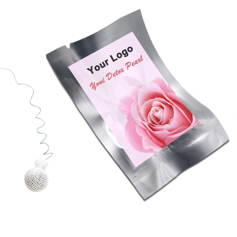 
OEM Customized Logo Vaginal Clean Point Tampon Yoni Detox Pearls 