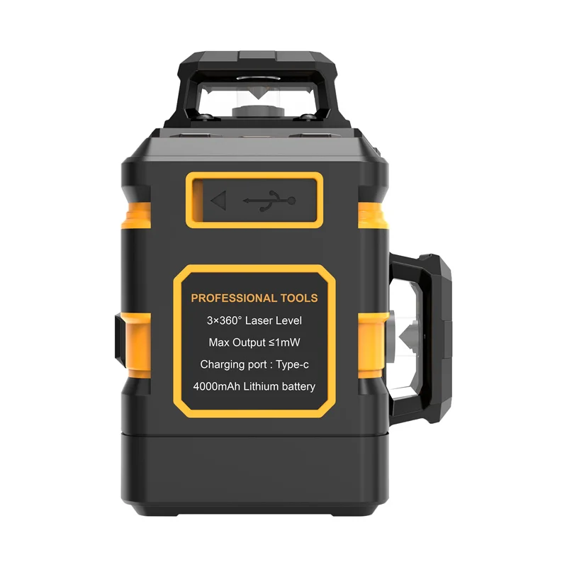 12 Lines Rechargeable Battery Laser Level Self Leveling Green Cross Line Laser Level for Construction Picture Hanging