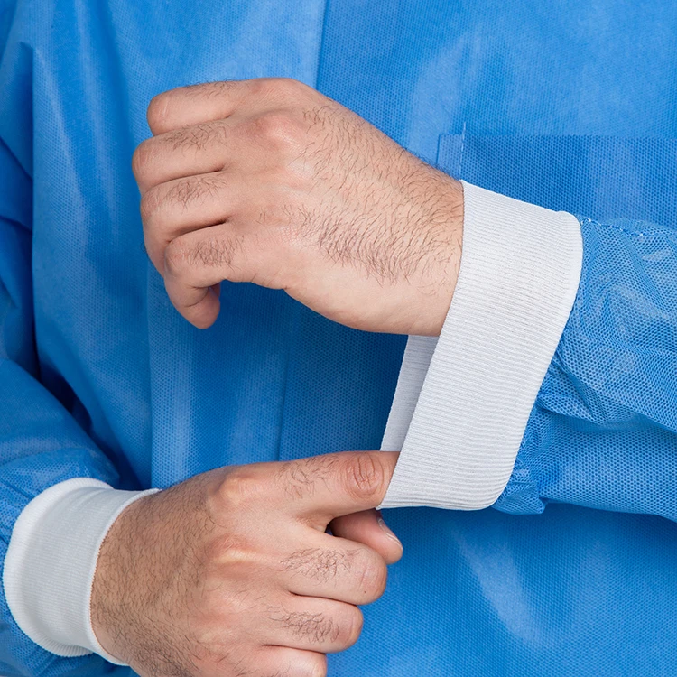 Non Woven Lab Coat Disposable Workwear Medical disposable Coat for body protection