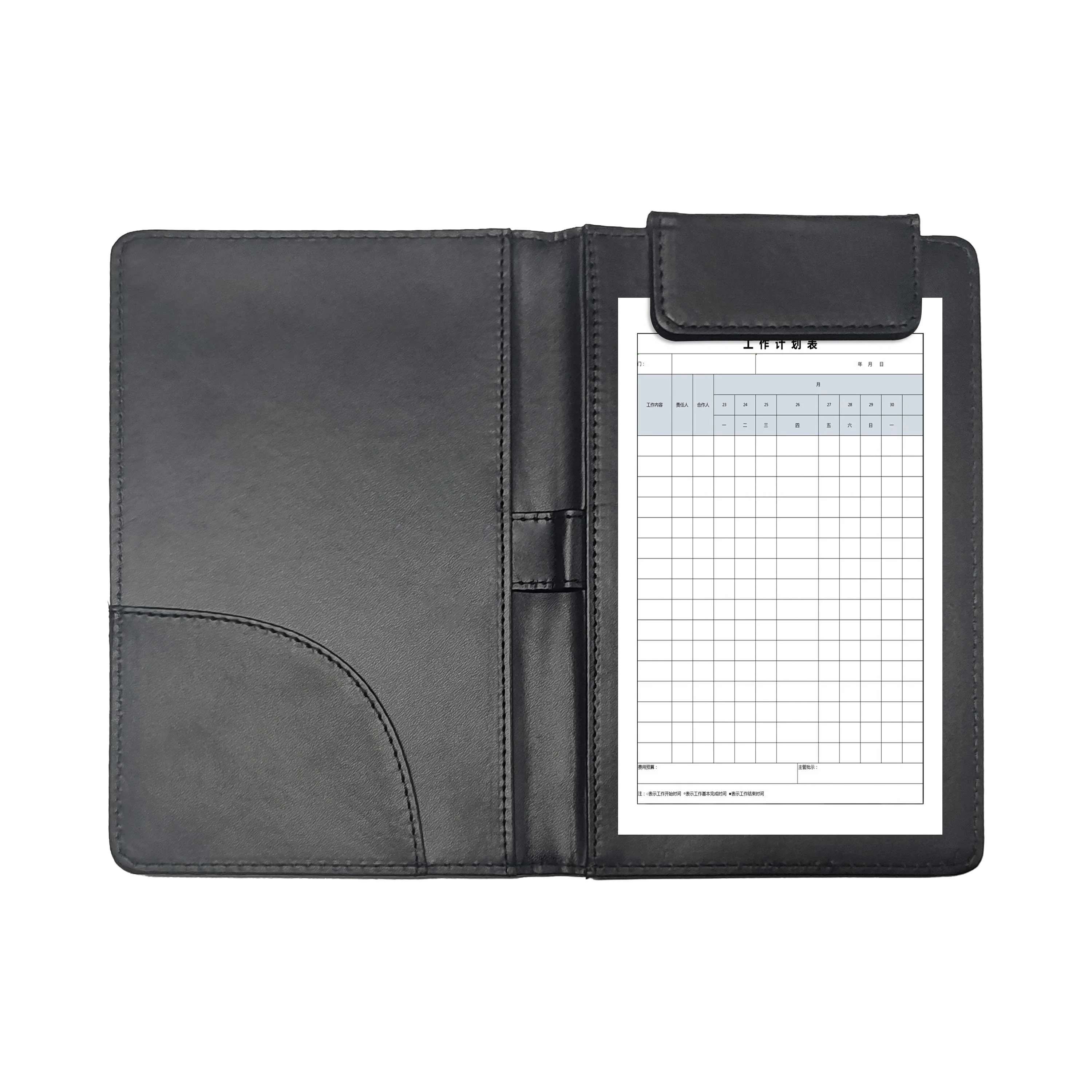 Customized PU Leather Menu Cover Book holder Wine Hotel Restaurant Bill Folder Leather Case