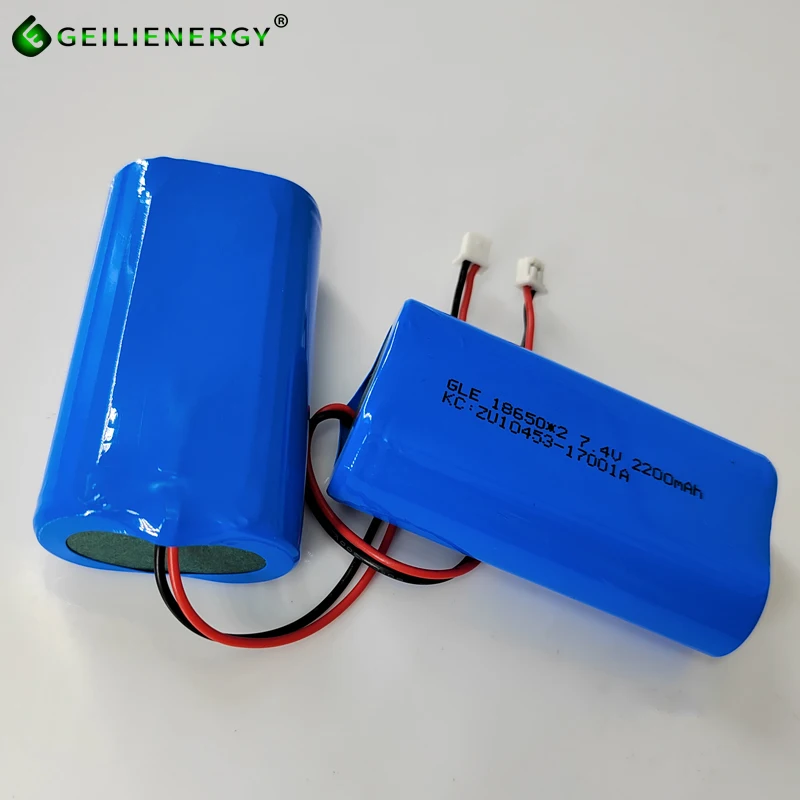 Geilienergy kc certificate li ion battery pack icr 18650 2600mah 7.4v 18650 battery  2500mah 7.4v