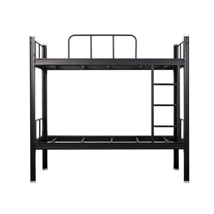 
High quality metal double bed iron army bed frame steel heavy duty bunk bed for adult letto 