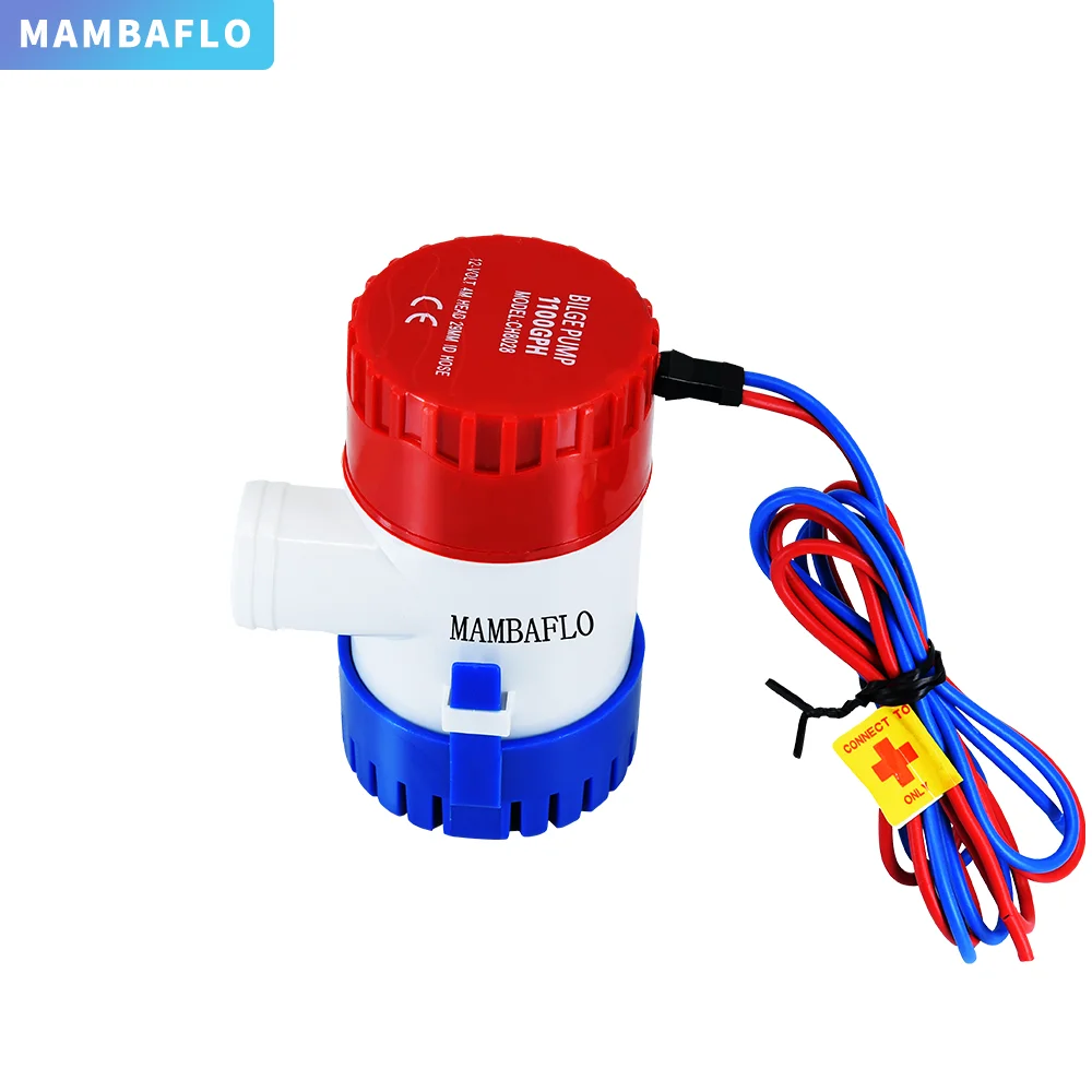 MAMBAFLO 12V/24v DC 500GPH Электрический Трюмный водяной насос для лодочного насоса, тип погружной насос с высокой скоростью потока, ручной морской водяной насос