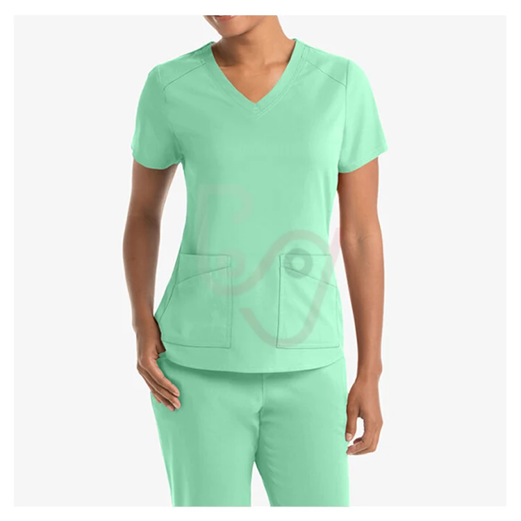 V-neck custom hospital uniforms medical nursing scrubs uniform scrub sets uniformes medicos