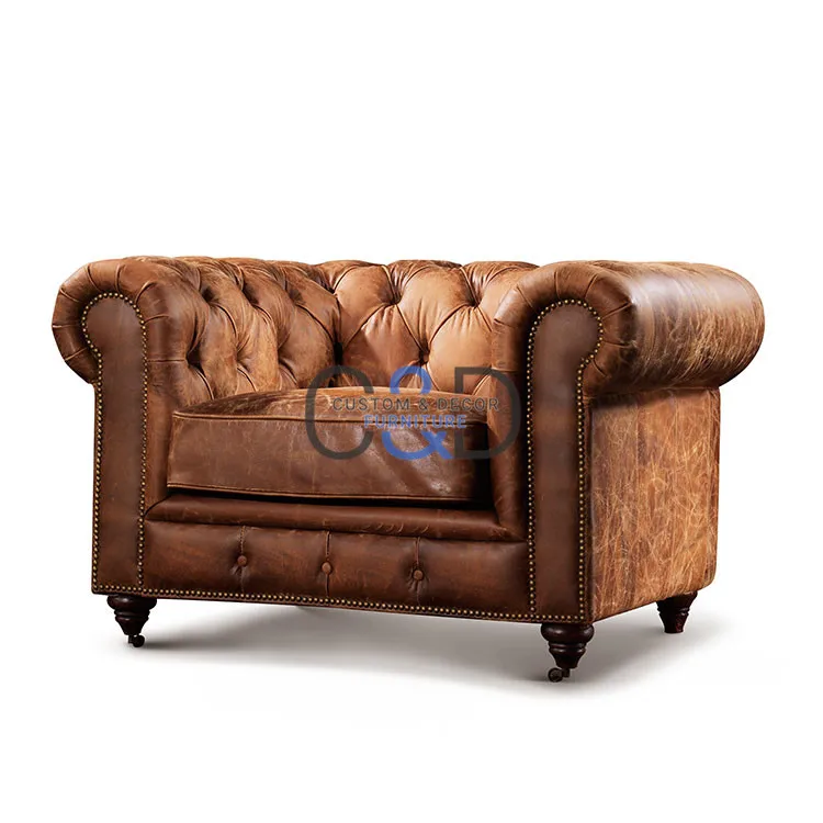  Антикварная мебель для гостиной chesterfield 321 набор кожаных
