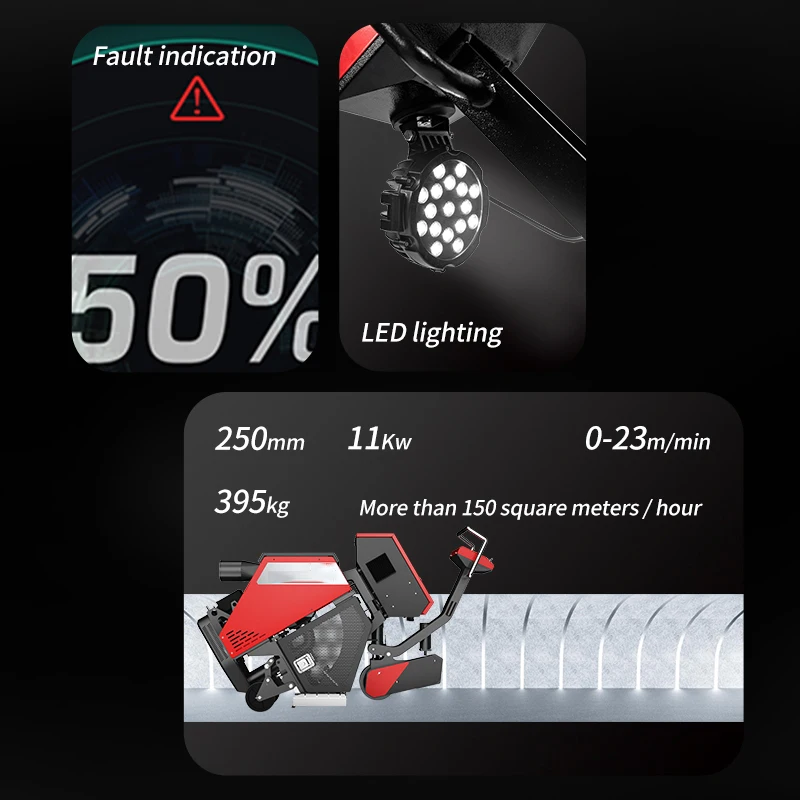 metal blades concrete floor road portable steel roller turntable crawler industrial vacuum tunnel coil shot blasting machine