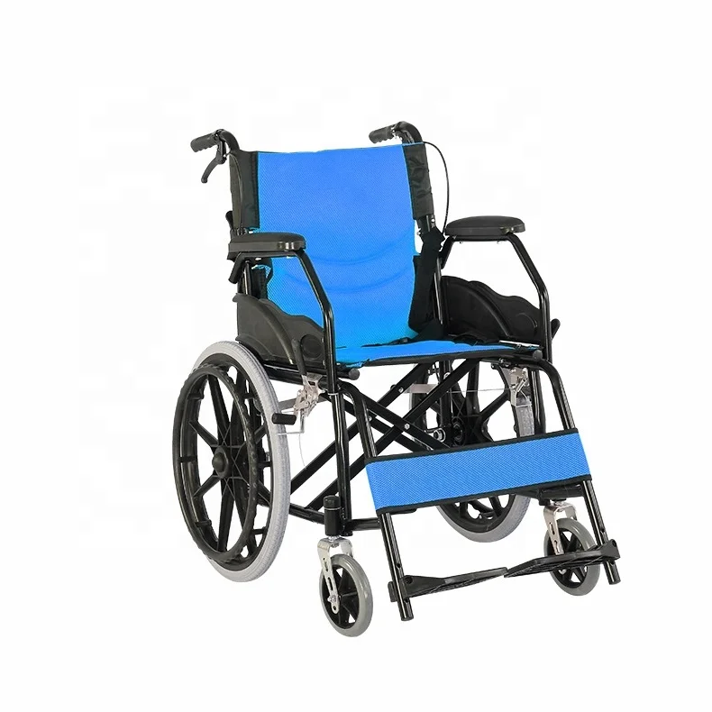 Elderly Mobility Wheelchair Foldable Manual Elderly Trolley Small Ultra-light Portable Traveling Home Trolley