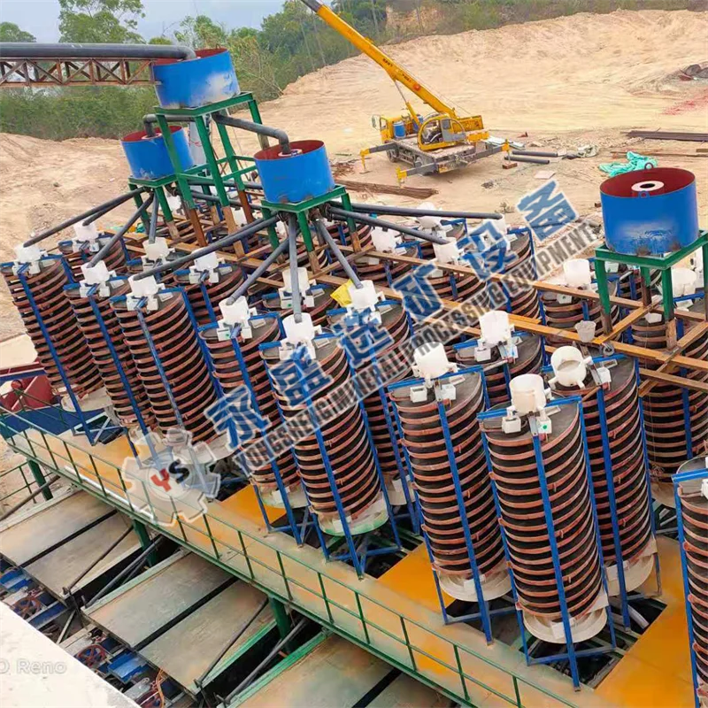 China Chrome iron ore spiral separation machine ilmenite iron ore spiral chute mineral separator manufacturer for sale