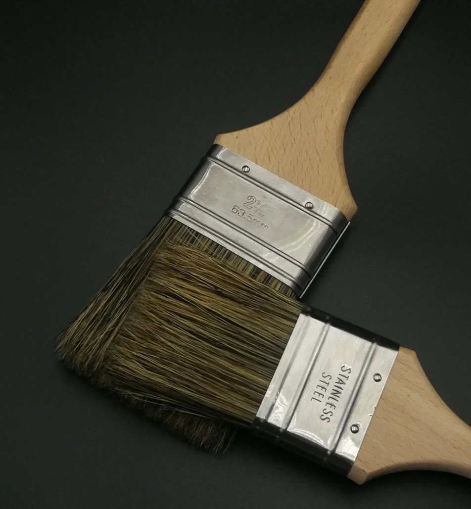 Pig hair painting brush Chinese bristles brush paint brush making machine