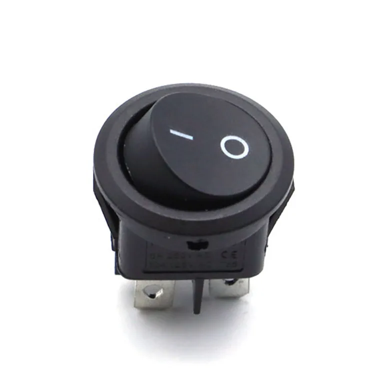 KCD1-2 Round Rocker Switch 4 pin 6A 250V 10A 125V ON OFF Switch