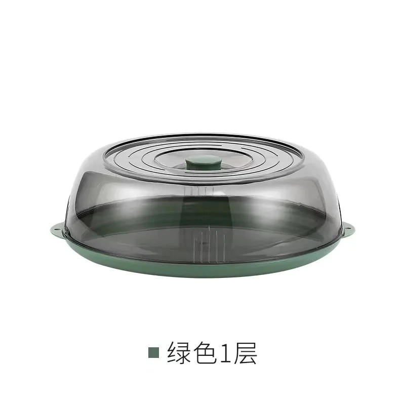 Wholesale Plastic Microwave Food Plate Container Cover Multi Layer Food Vegetable Cover Heat-insulated vegetable cover