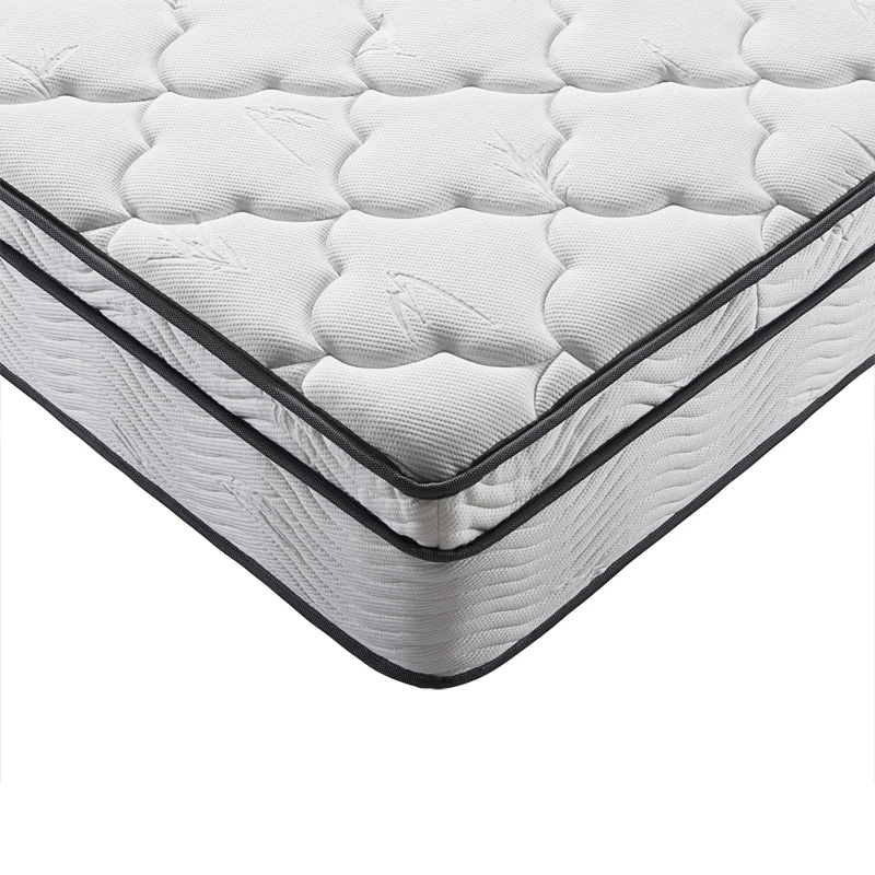 Euro Queen King Size Compress Pocket Spring Memory Foam Bed Mattress Cotton OEM Knit Plush Wool Fabric Packing Furniture Organic
