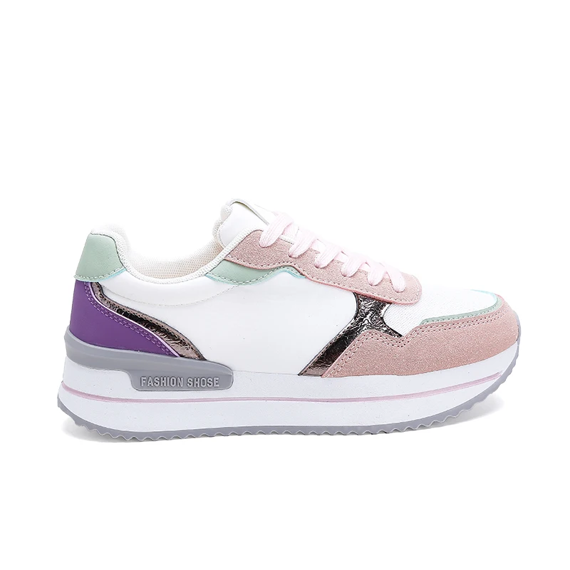 Wholesale Custom Logo Women Sneakers Fashion Sports Running Shoes Walking Style Shoes for lady