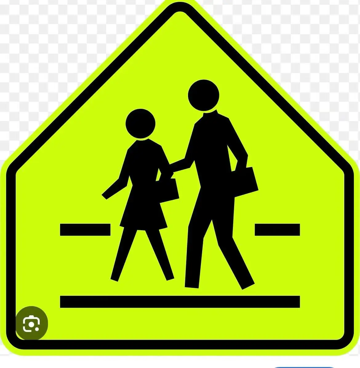 Yellow Pedestrian Crosswalk Signs Octagon Traffic Stop Sign Traffic Road Safety Sign