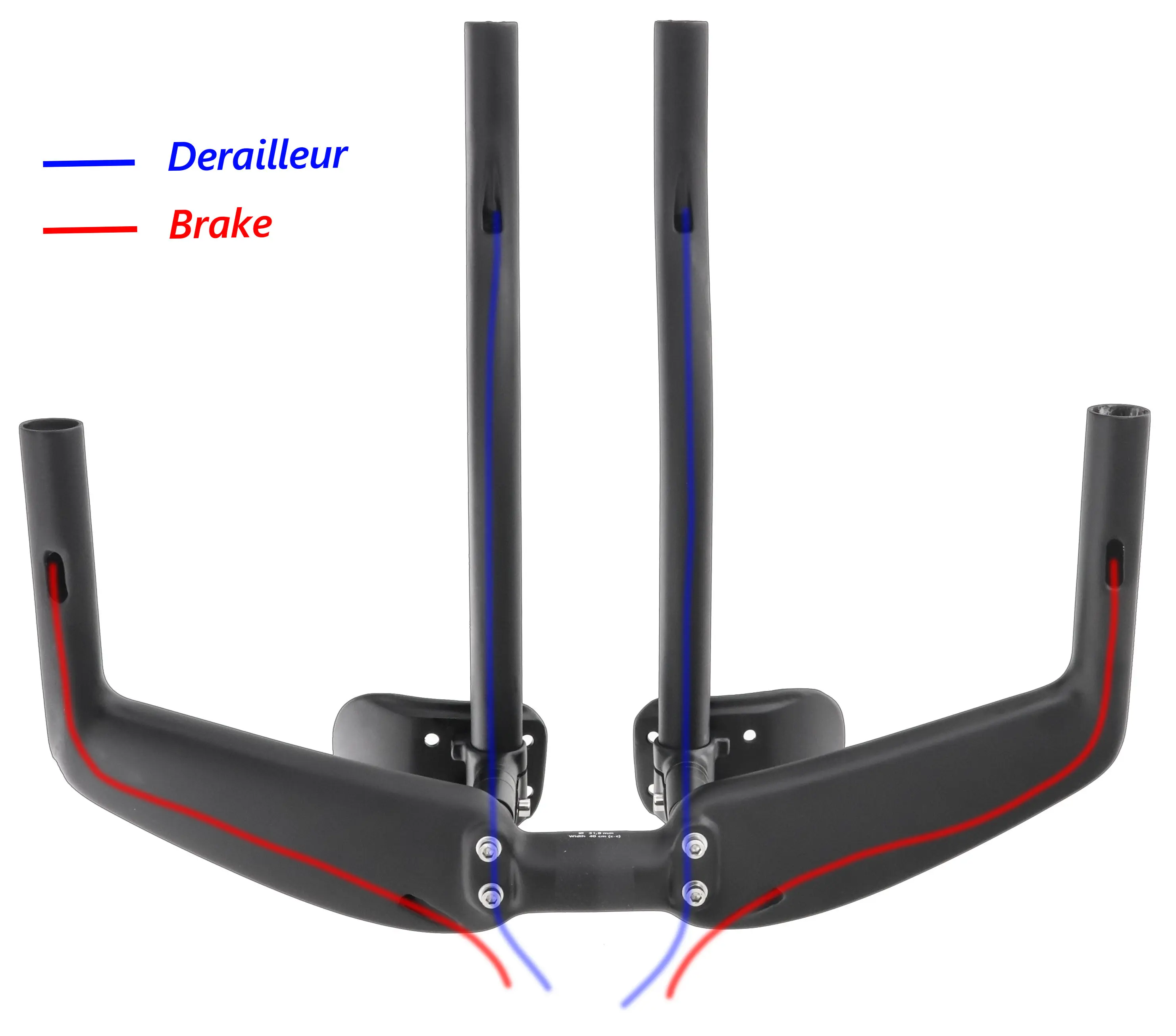 BIKEDOC SHT06 Carbon Time Trial Handlebar  400/420/440mm Rest Triathlon Handlebars Bike  Road Accessories